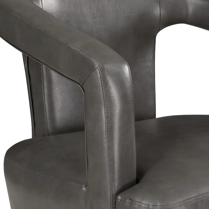 Mason Accent Reception Chair in Faux Leather