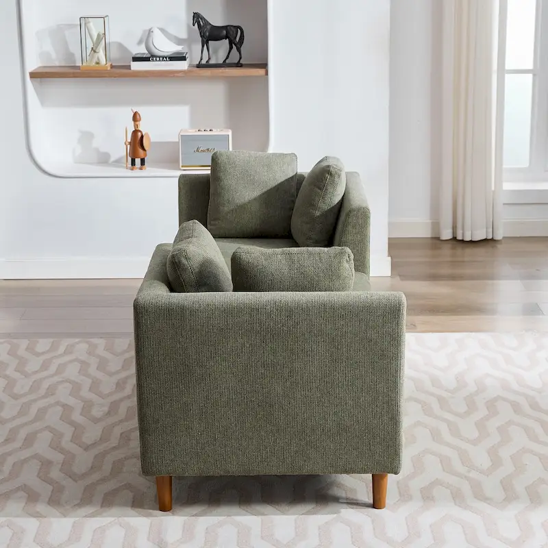 Double-Sided Upholstered Chaise Lounge - Seats 2