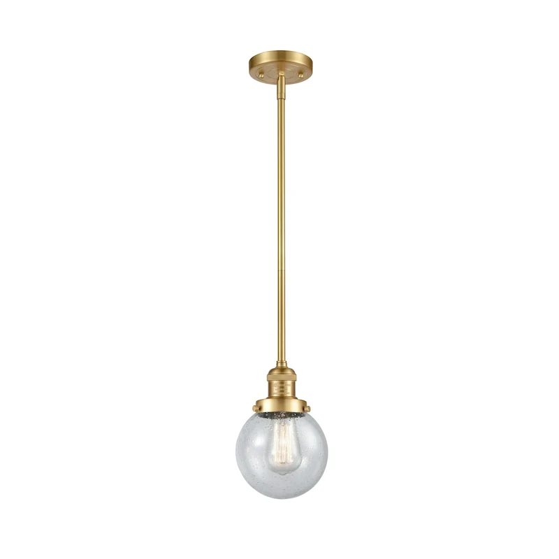 Innovations Lighting Franklin Restoration Beacon 1 Light 6  Stem Hung Mini Pendant