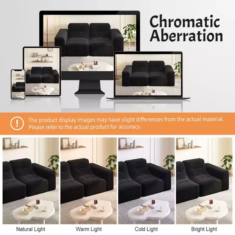 83.6 Modular Sectional 3-Seater Sofa with Tufted Design,Modern Sparkling Chenille Sofa,Deep Seat Couch for Living Room,Apartment, Office,Studio