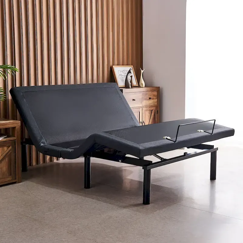 Massaging Zero Gravity Adjustable Bed with Wireless Remote and Underbed Lighting