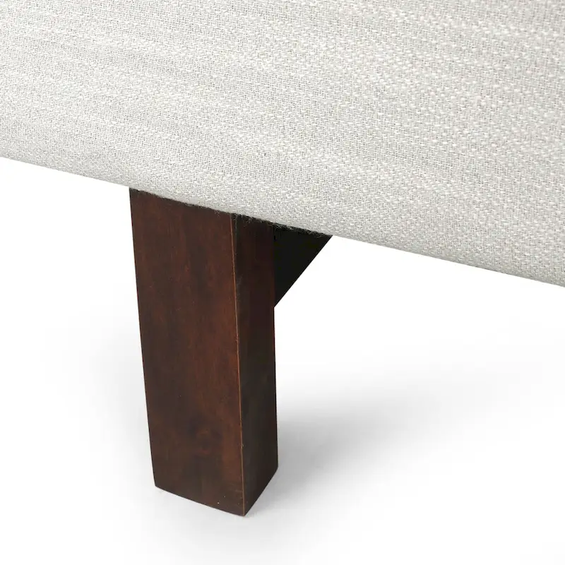 3-Seater Upholstered Sofa Mid-Century Modern Design Birch Wood Legs 73.5