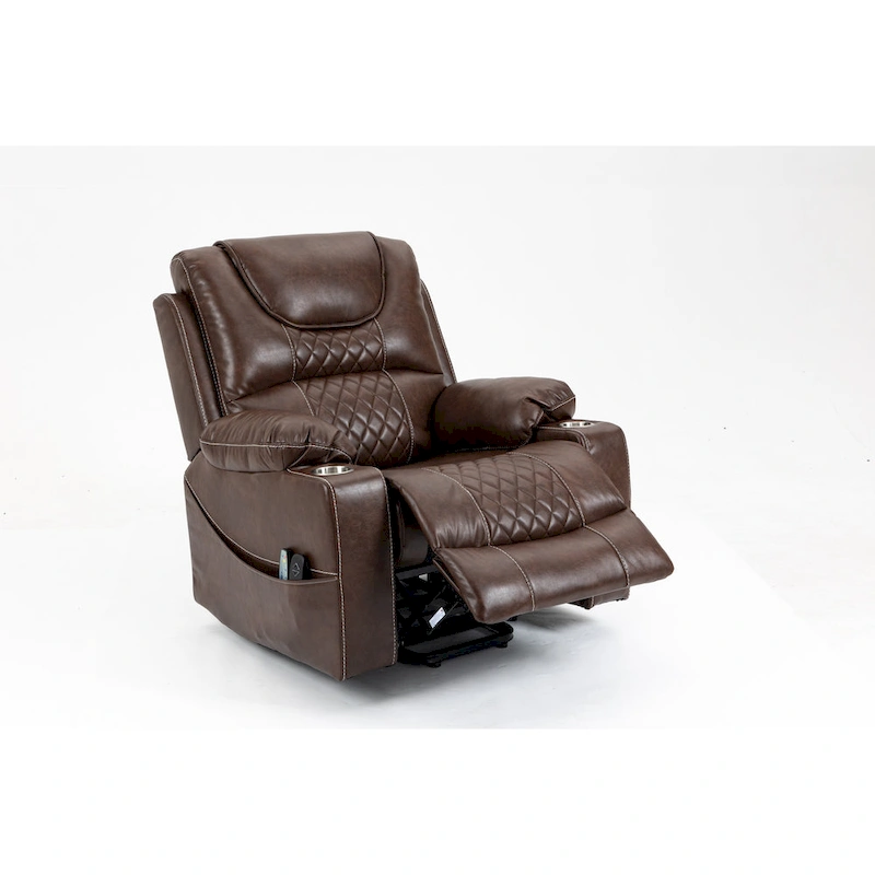 Power Lift Recliner Leather with Massage and Heating