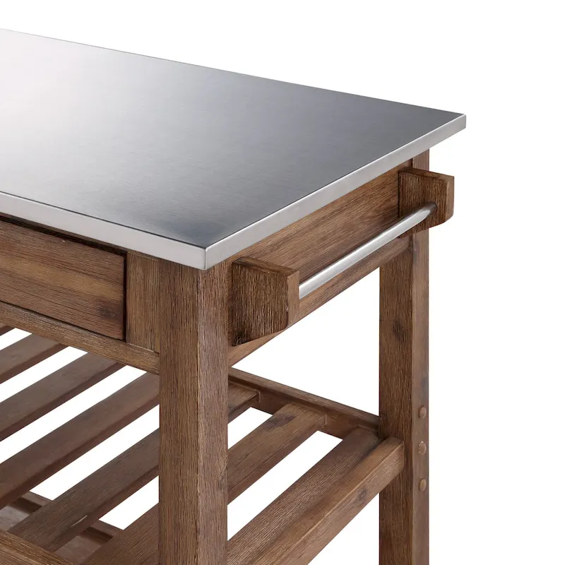 Firebranch Wire-brush Kitchen Cart