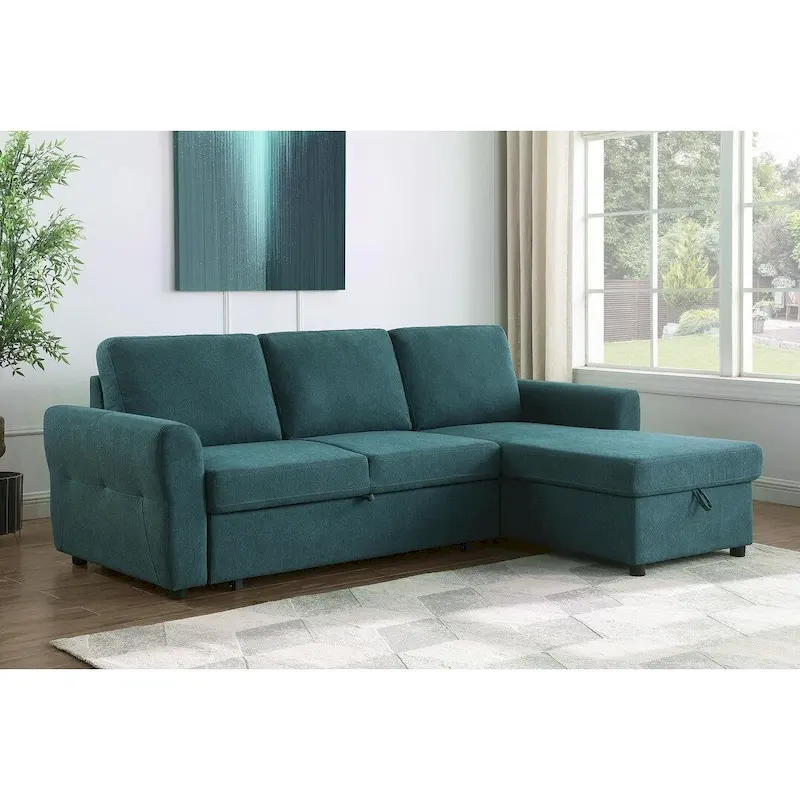 Sleeper Sofa Sectional with Storage
