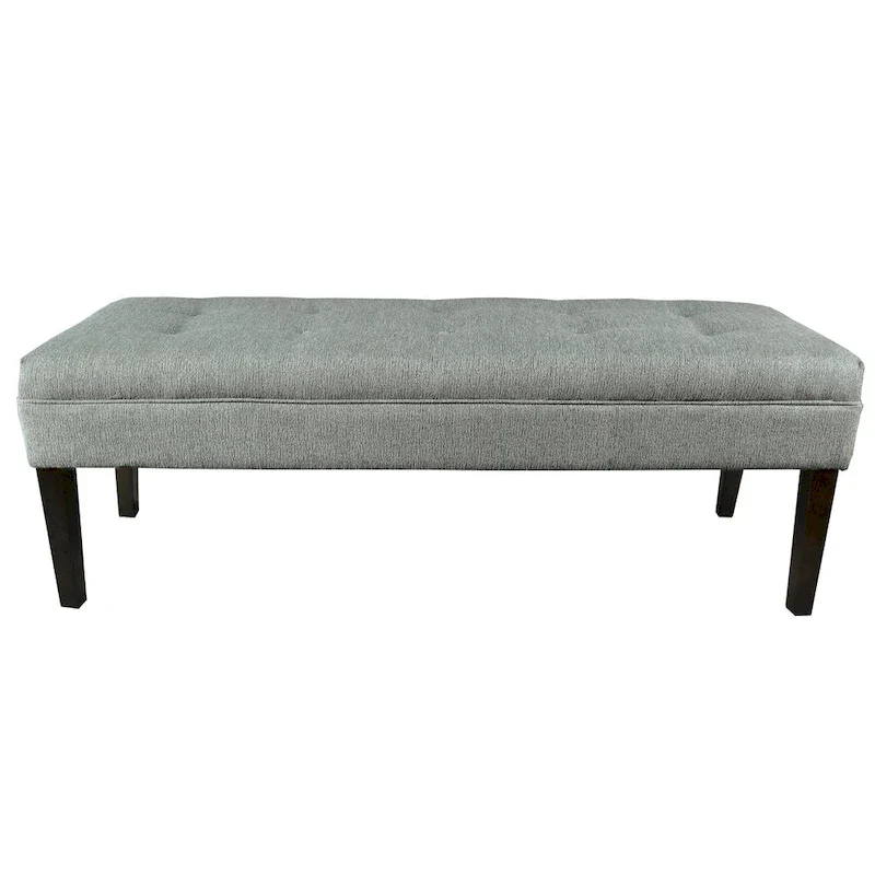Button Tufted Upholstered Bench - 55 Long - Multiple Colors