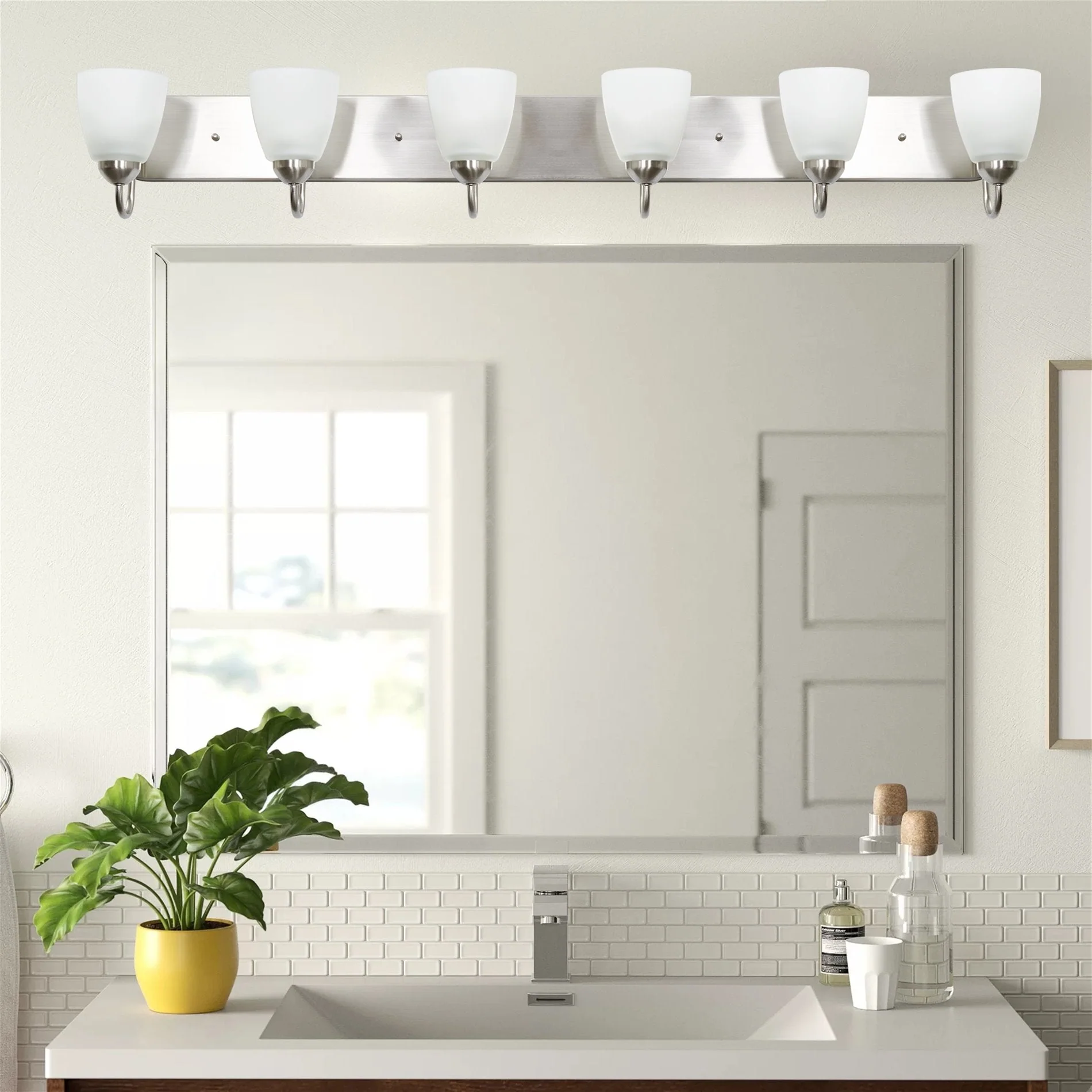 Armada 49 Modern 6-Light Over Mirror Vanity / Bathroom Light