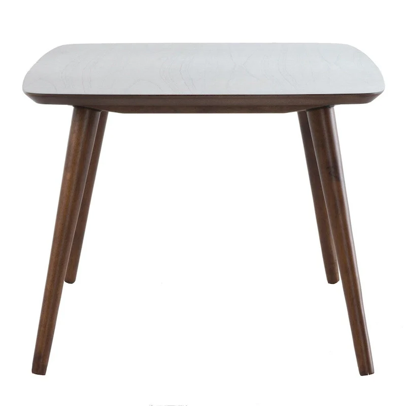 Walnut / Natural Mid-Century Rectangle Coffee Table for 1–4 People