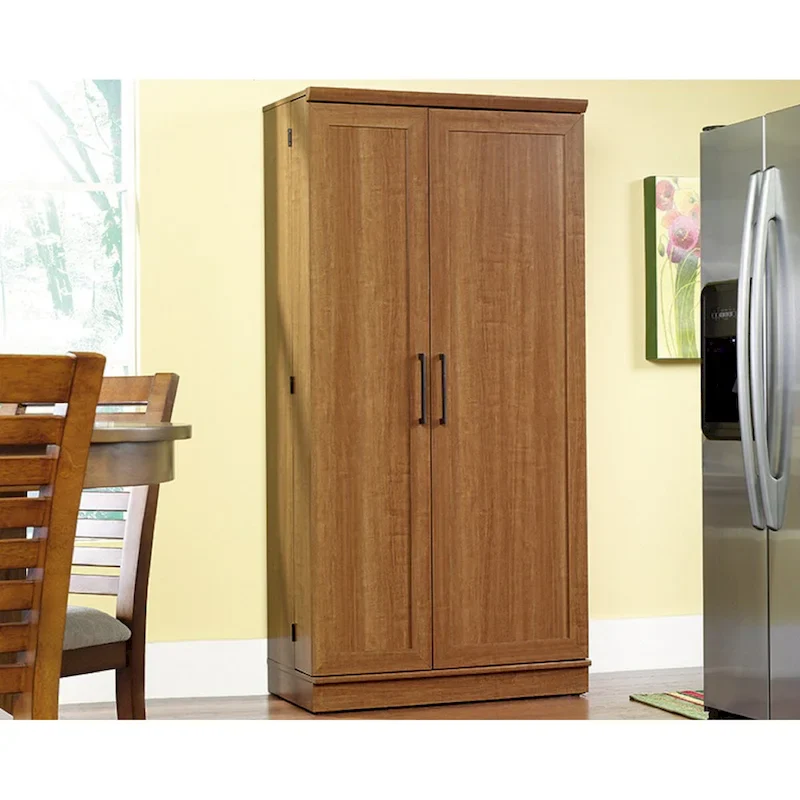 Storage Cabinet with Adjustable Shelves and Panel Doors