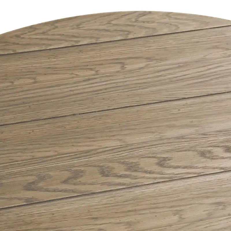 Heartland Antique White Round Pedestal Chair Side Table