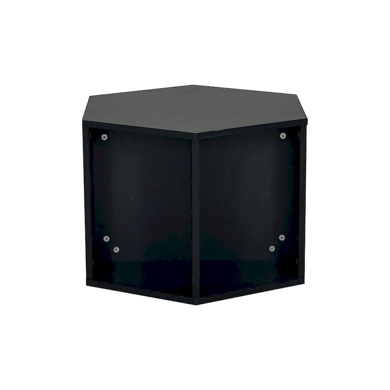 White Hexagonal Coffee Table Set of 2