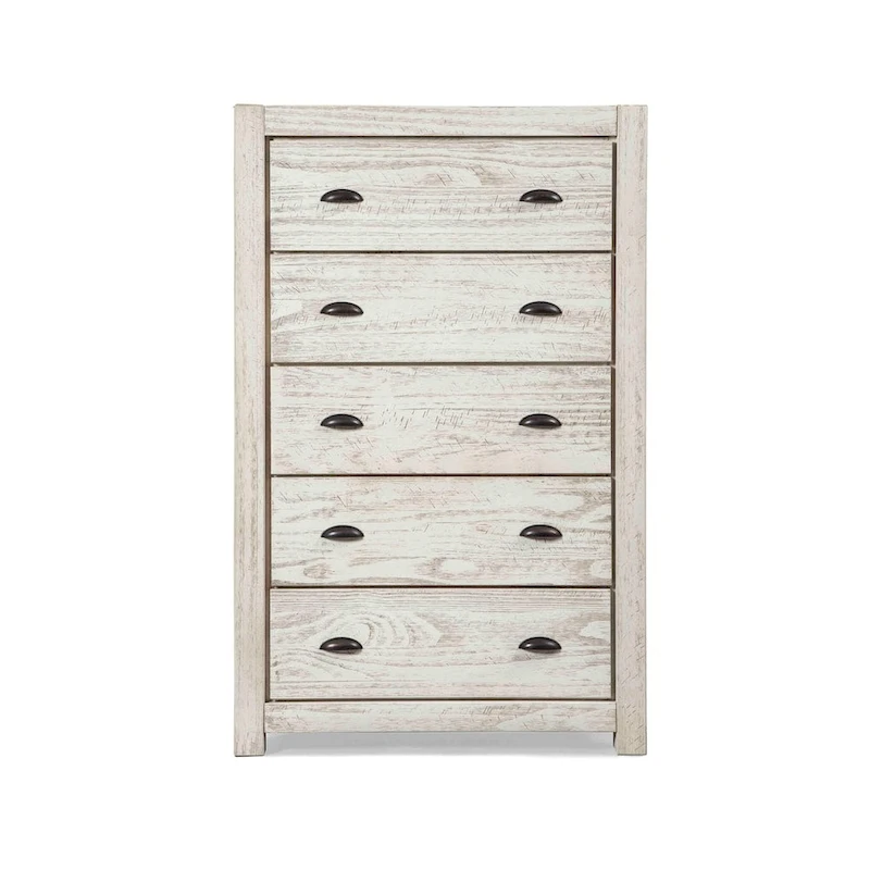 Grain Wood Furniture Montauk 5-drawer Solid Wood Chest