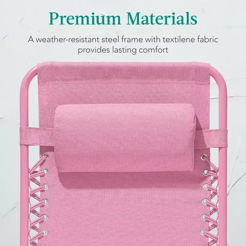 Best Choice Products Monochromatic Zero Gravity Chair, Folding Patio Recliner w/Side Tray, Headrest
