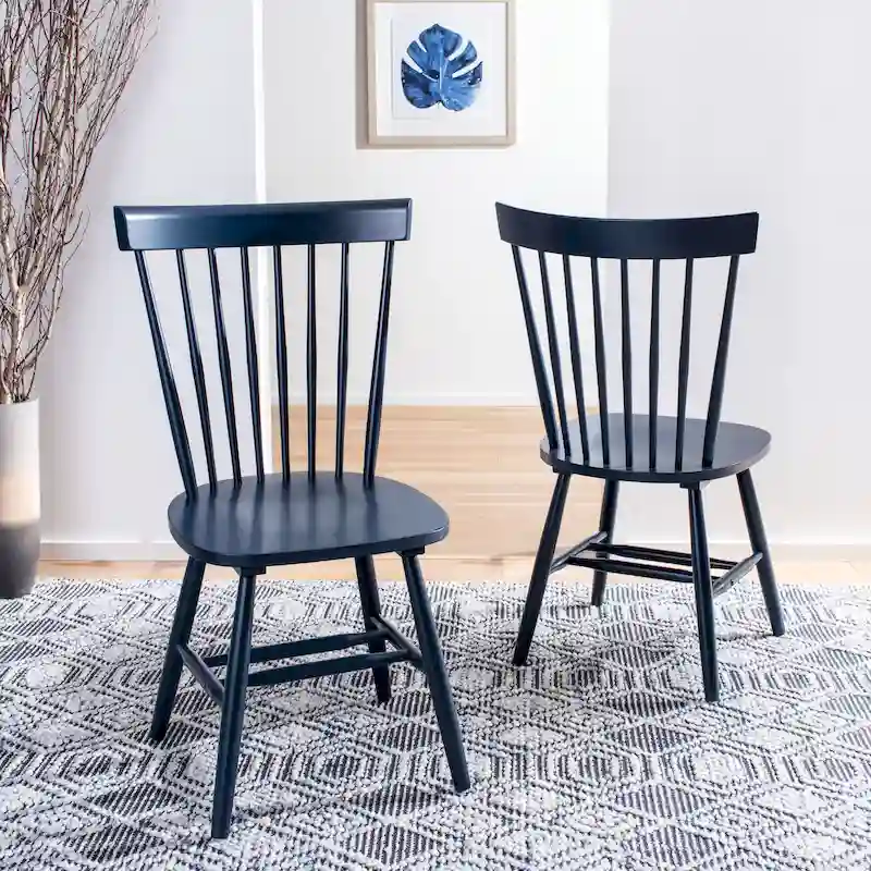 SAFAVIEH Suhair Spindle Farmhouse Dining Chair (Set of 2) - 20.5 x 21 x 36 - 21W x 21D x 36H