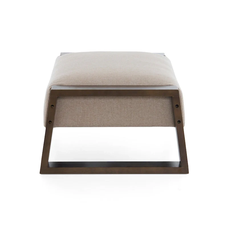 Harper Modern Beige Upholstered Ottoman