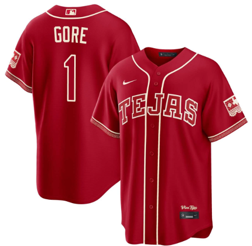 MacKenzie Gore Texas Rangers Red 2026 City Connect Jersey