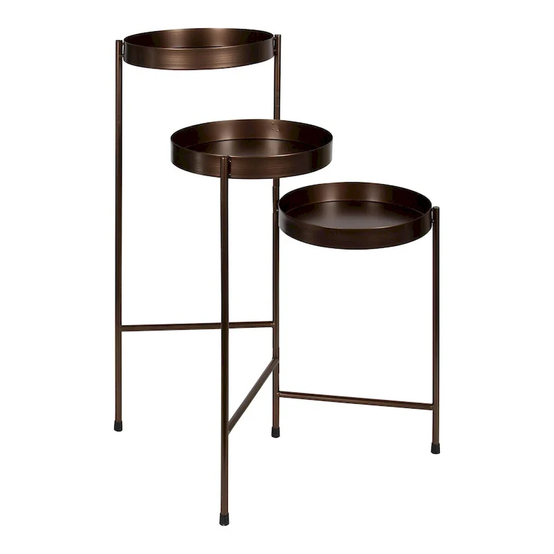 Kate and Laurel Finn Metal 3-tier Modern Plant Stand - 16x21x30