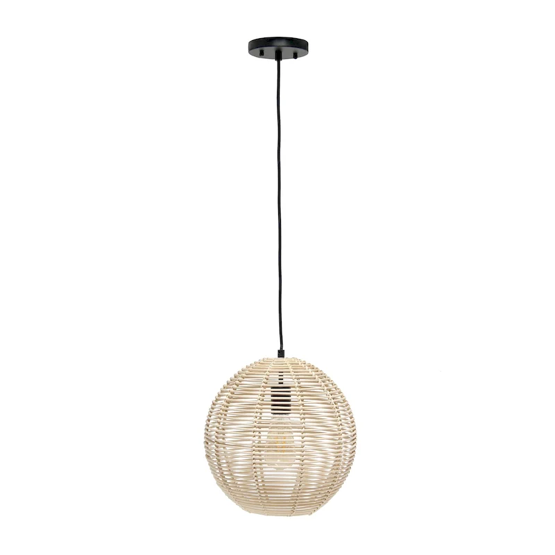 60 in. 1 Light Natural Globe Pendant