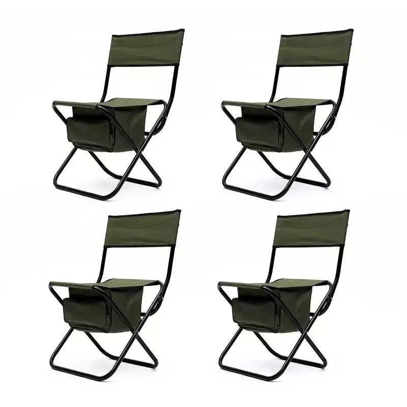 4 Pack Folding Chair Portable Chair With Storage Bag 280lbs Maximum Load Capacity