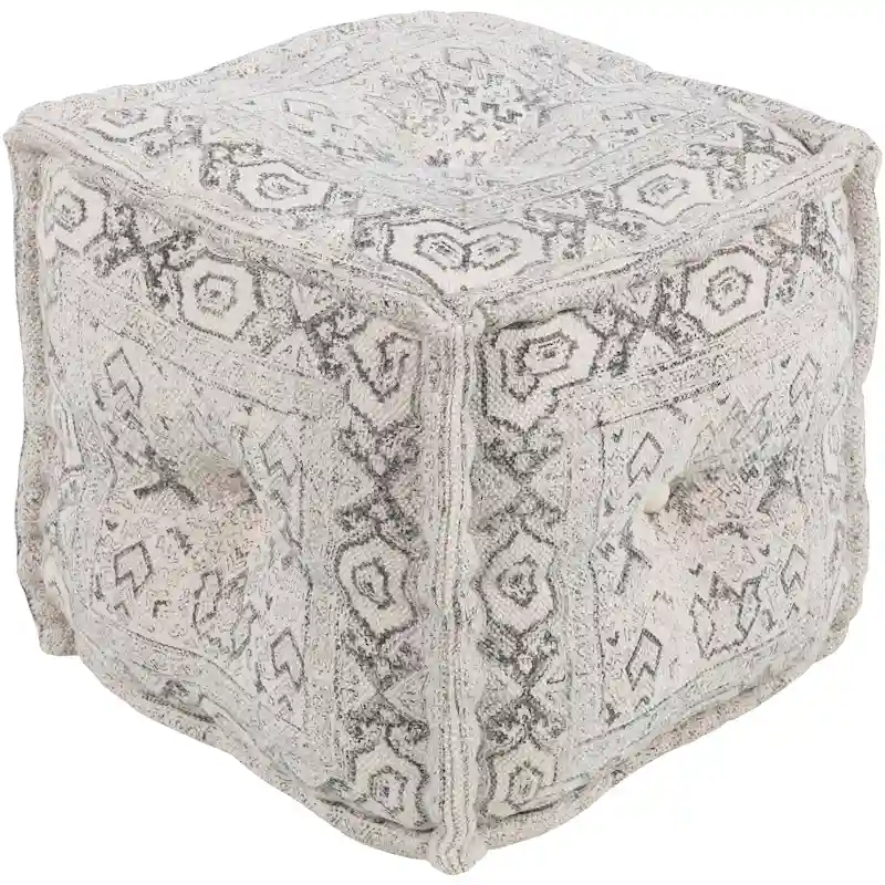 Artistic Weavers Valence Bohemian Oriental White 16 Pouf