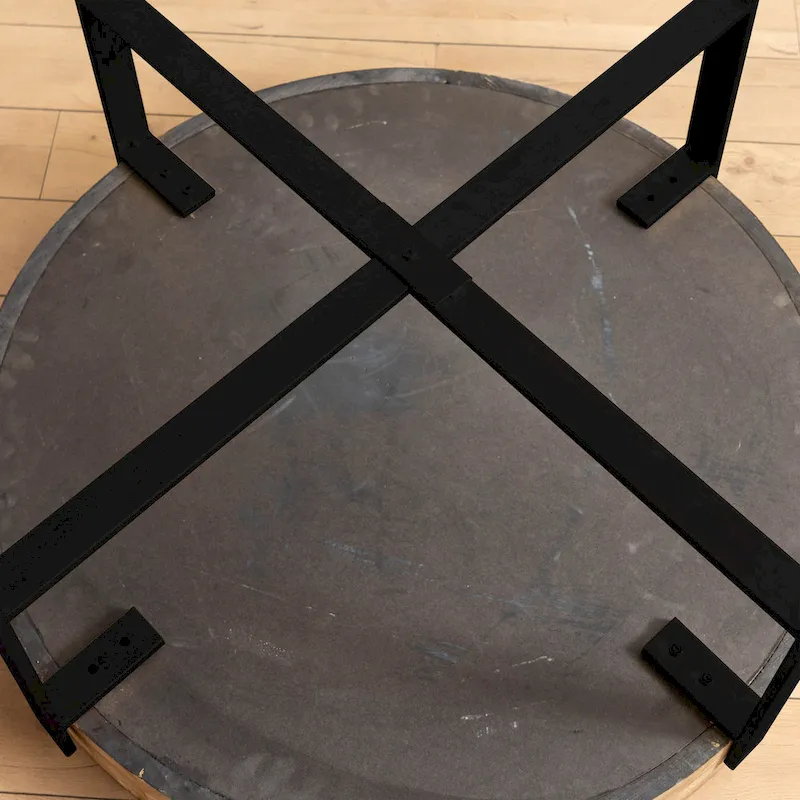 31.29 Modern Retro Splicing Round Coffee Table