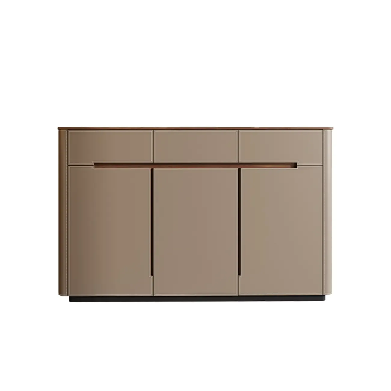 Trendy Wood Tan Entryway Shoe Cabinet with Drawers