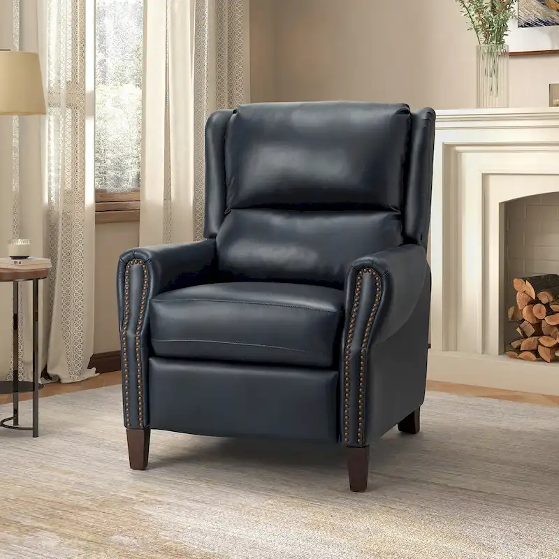 Alicia 32.68  Wide Genuine Leather Manual Recliner