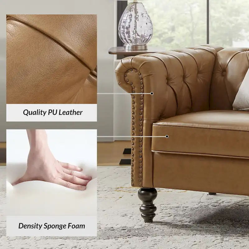 Faustina Traditional Upholstered Armchair with Solid Wood Legs by HULALA HOME