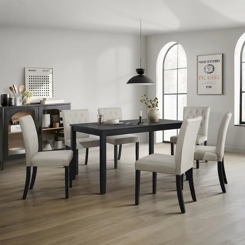 Glam 7-Piece Wooden Dining Chair