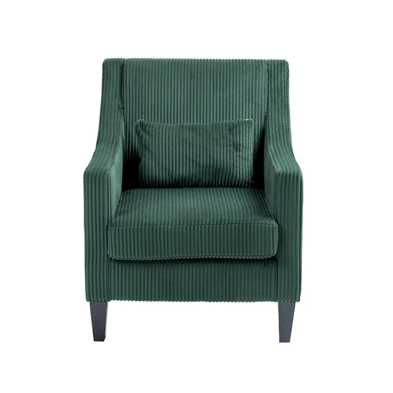 Emerald Modern 26.8 Arm Chair with Rubber Wood Legs