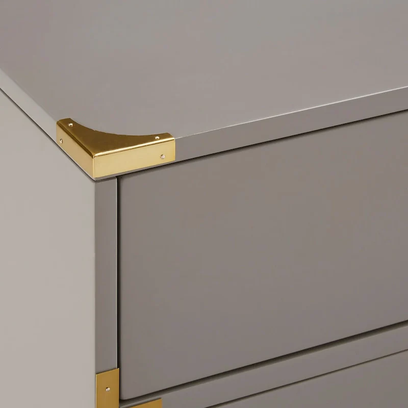 Kedric 6-Drawer Gold Accent Dresser by iNSPIRE Q Bold