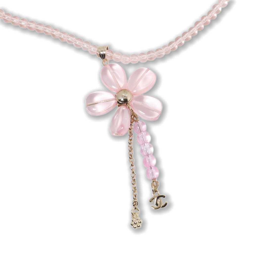 CCN527 Chanel Light pink pearl necklace - ccjewelryacc