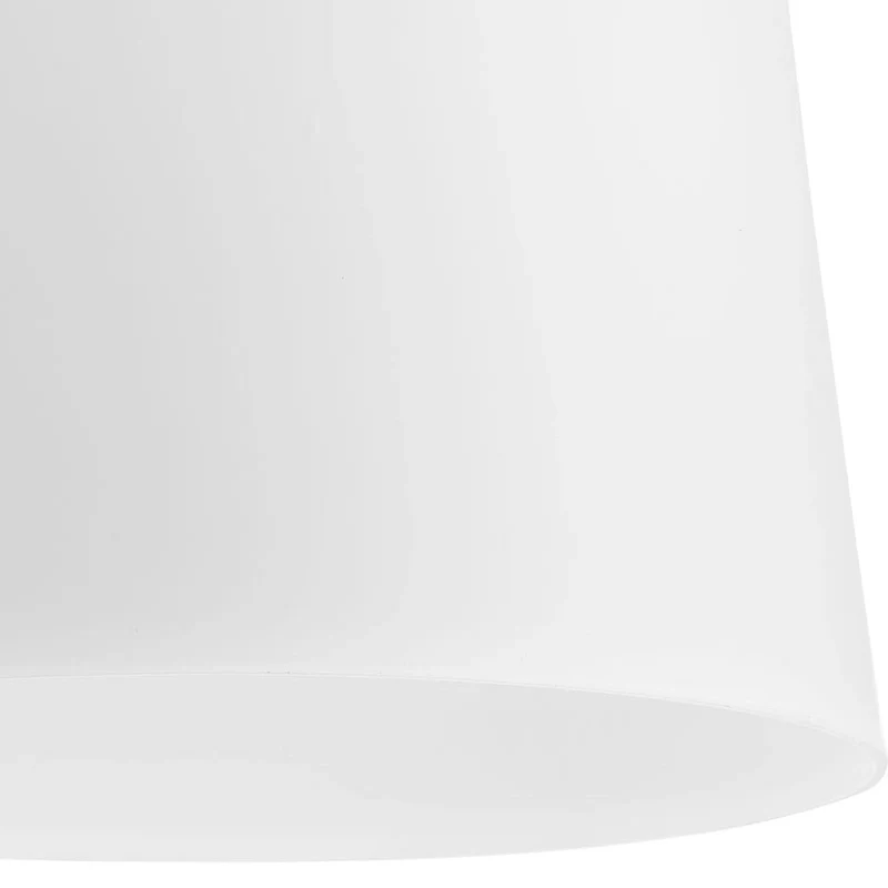 Clarion Collection One-Light Brushed Nickel Etched White Transitional Pendant - 9 in x 9 in x 11.37 in