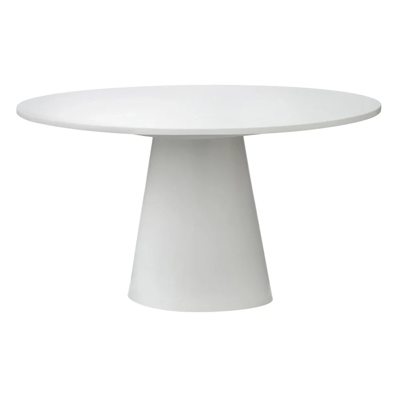Round Pedestal Dining Table – 59-Inch, Seats 6