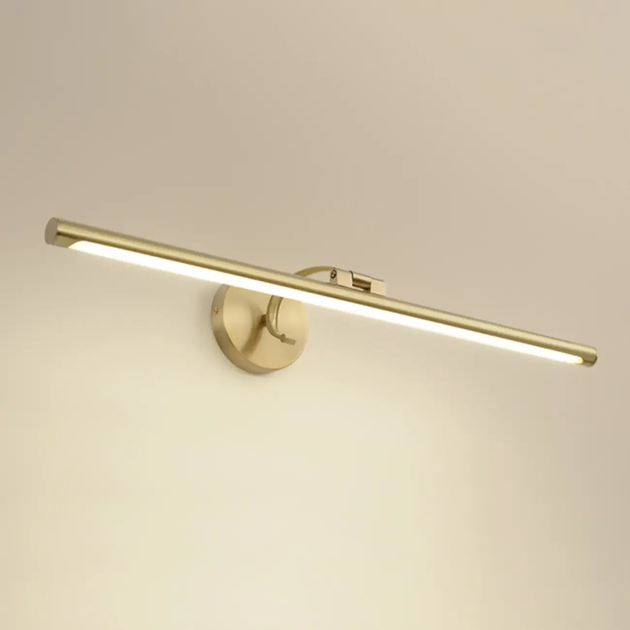 Arched Modern Gold Linear LED Vanity Light