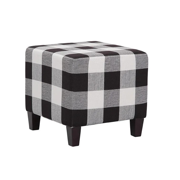Grafton Home Stockton Plaid/Checkered Ottoman/Footrest