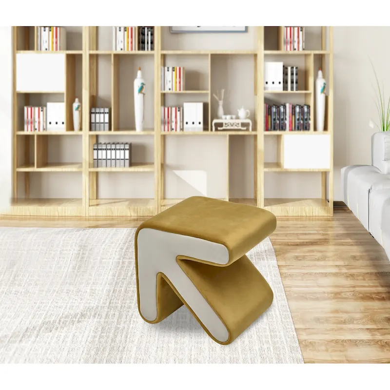 Modern Creative Upholstered Velvet Stool Ottoman