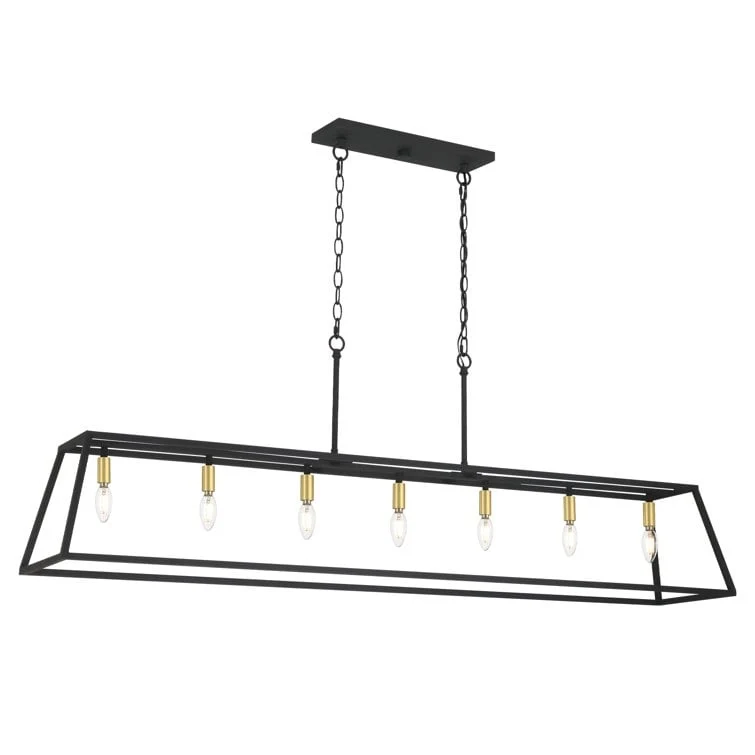 7-light Large Modern Farmhouse Kitchen Island Lighting - 55