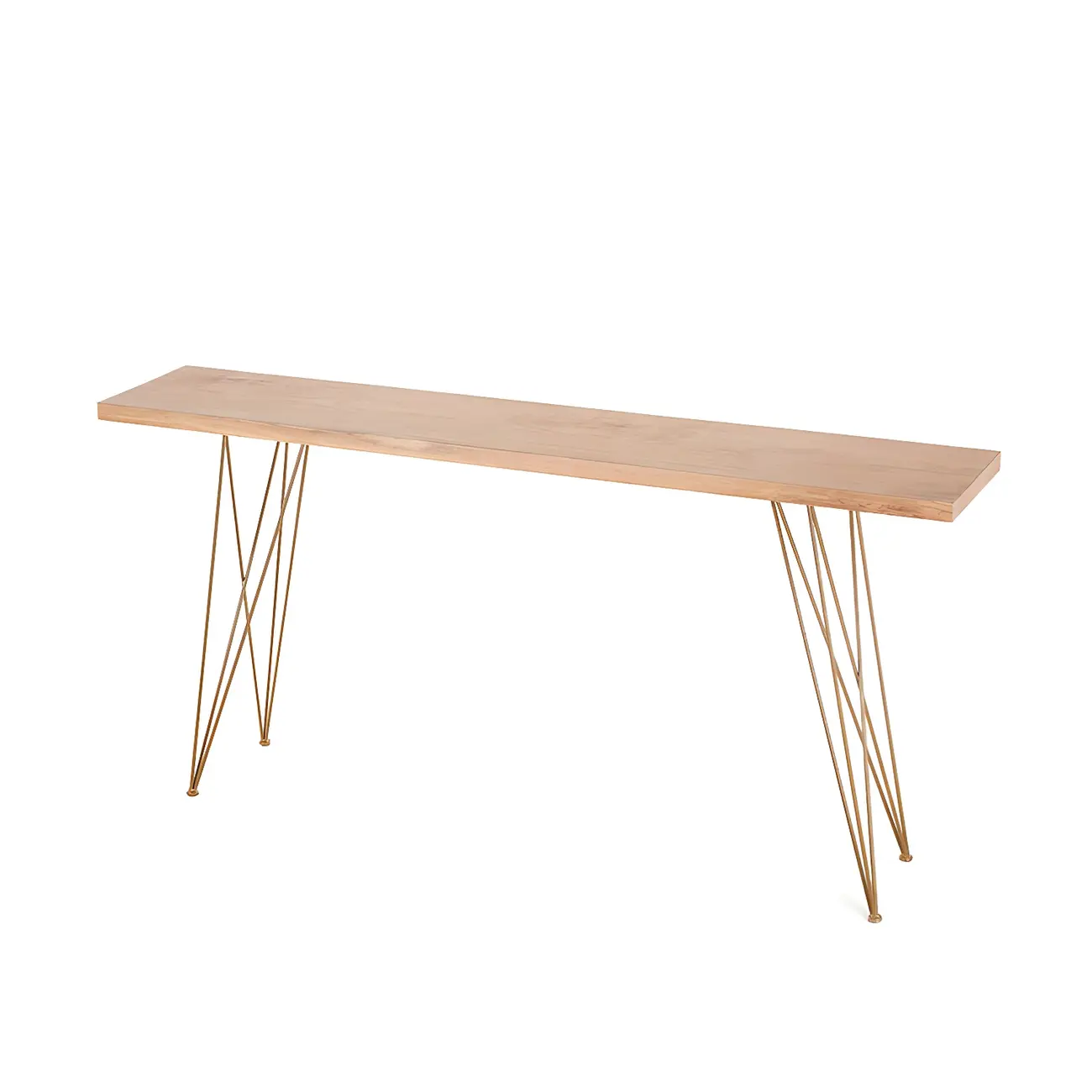 Elegant Long Bar Table with Wooden Stools