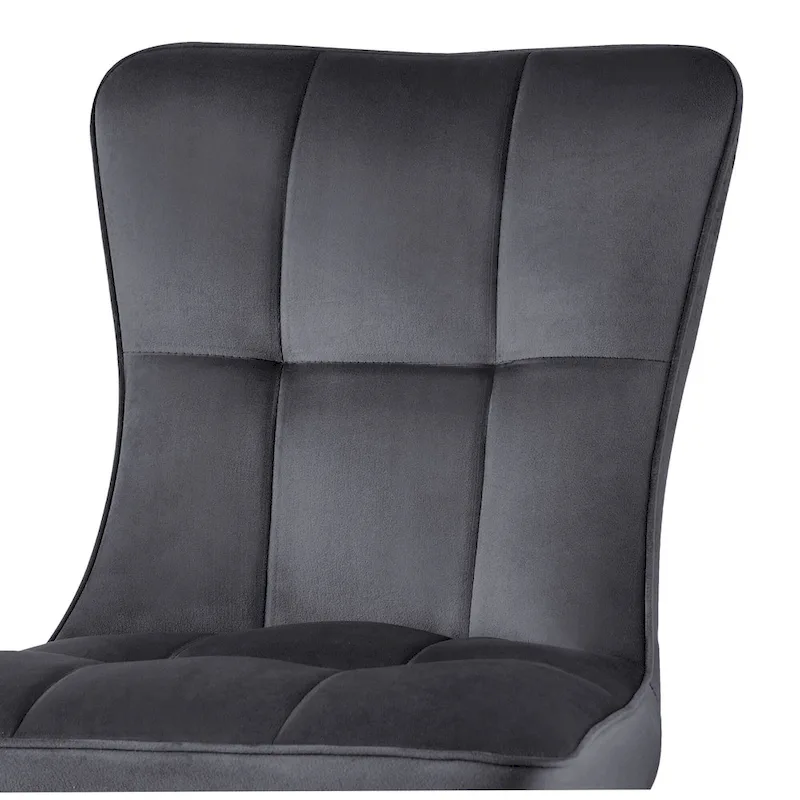 Velvet Dining Chairs Set of 2/4 - Waffle Pattern High Back, 300lbs Capacity, Metal Frame, 35.8