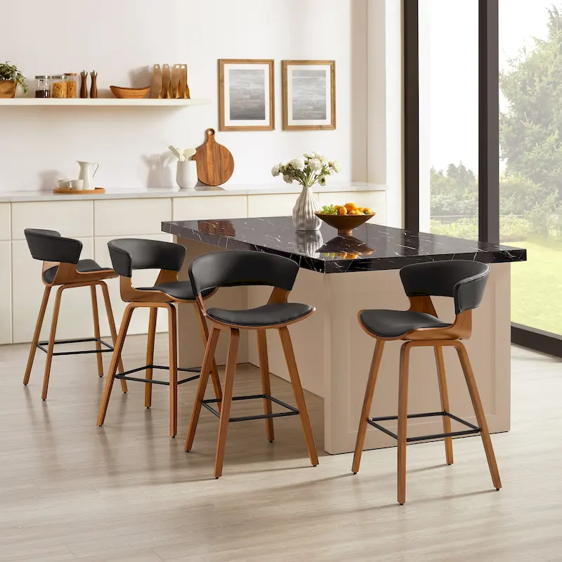 Modern Counter Height Barstool (Set of 4)