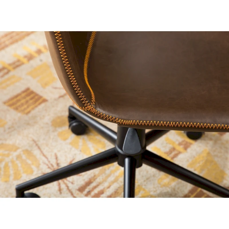 Roundhill Furniture Cesena Faux Leather 360 Swivel Air Lift Office Chair