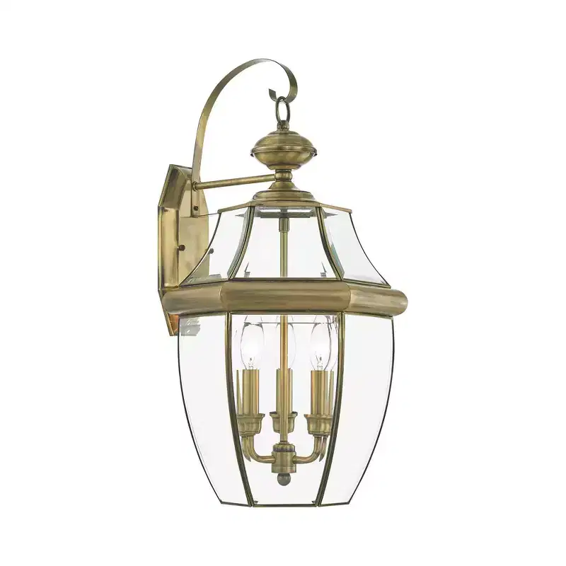 Livex Lighting Monterey 3 - Light Wall Light in Antique Brass