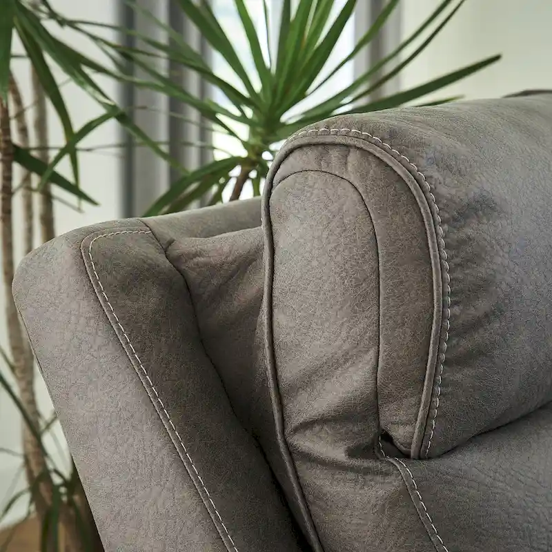 Signature Design by Ashley Starbot Gray 5-Piece Power Reclining Sectional - 131W x 131D x 42H