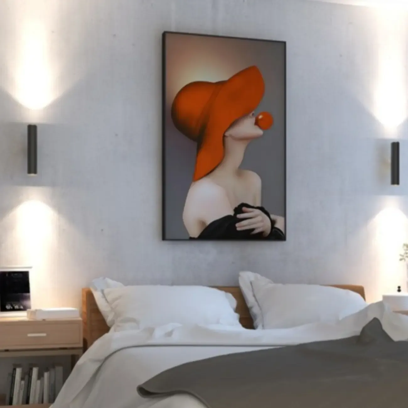 Modern Minimalist Wall Sconce with LED for Bedroom