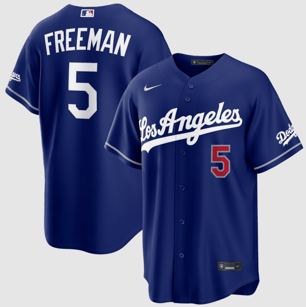 Freddie Freeman 5 Los Angeles Dodgers 2026 Alternate Stadium Jersey - Royal