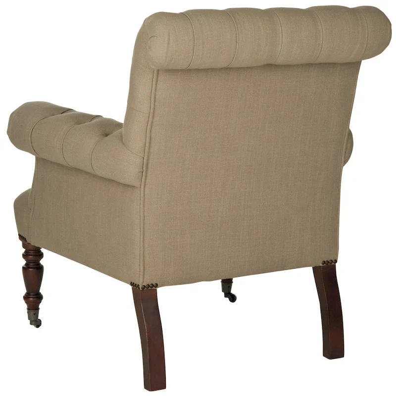 SAFAVIEH Shaina True Taupe Club Chair - 32.7 x 33.9 x 35.4 - 33Wx34Dx35H