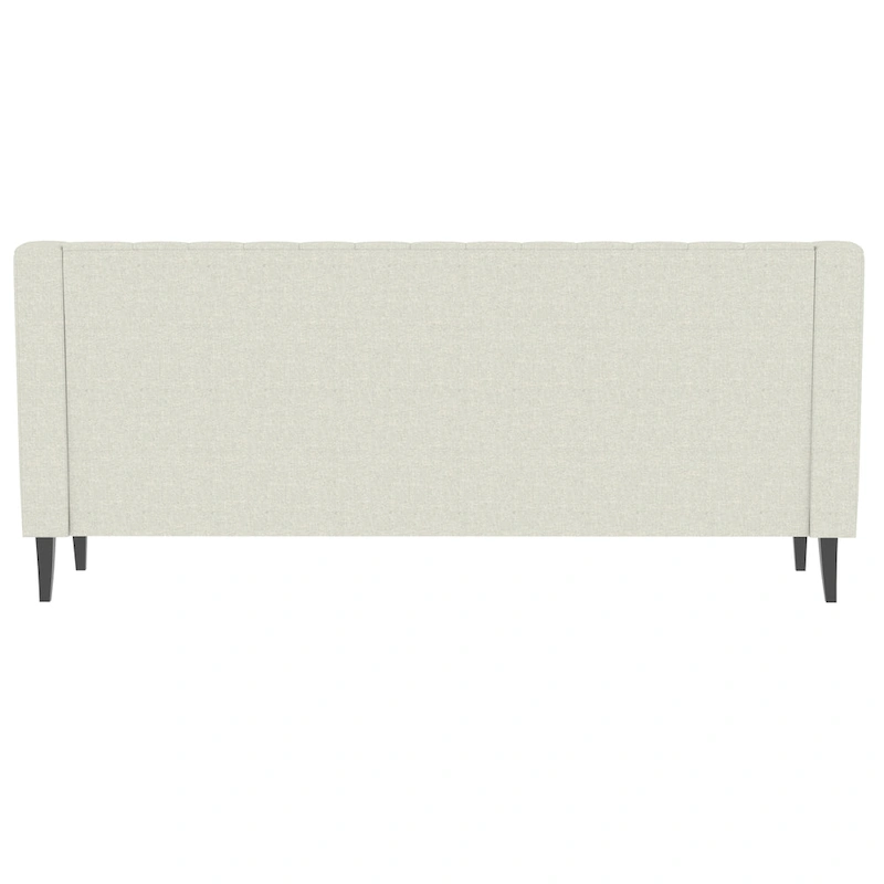 78.75  Polyester 3-Seater Sofa with Tufted Back and Cushions