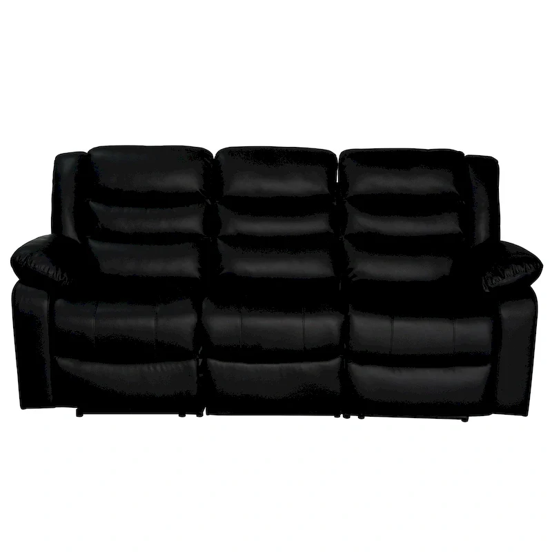 Manual Reclining 3-Piece Living Room Sofa Set - Sofa with Dropdown Table, Loveseat with Console, and Recliner