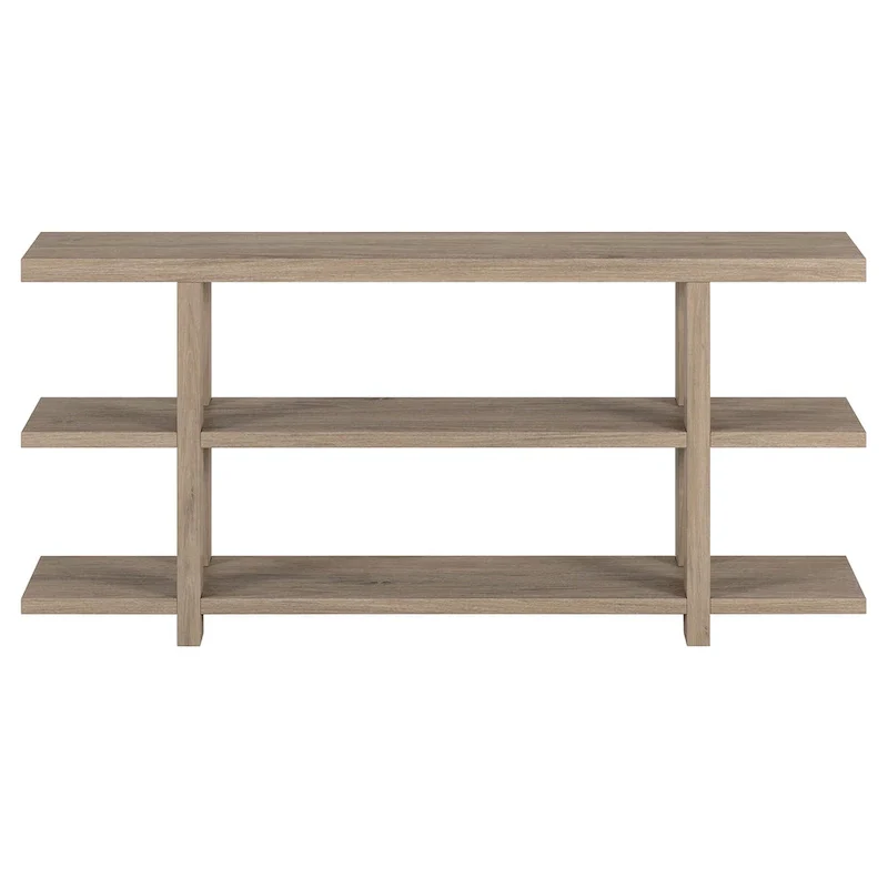 Rectangular Console Table with Storage Shelf